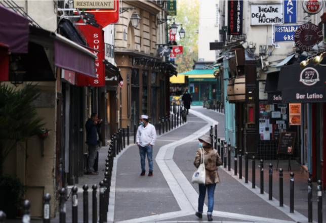據知情人士透露，法國政府預計在最樂觀情況下也要到4月才會允許餐廳開業（新華社圖）