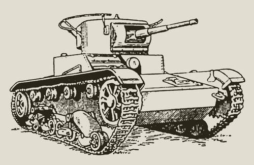 (上圖)T-26輕型坦克