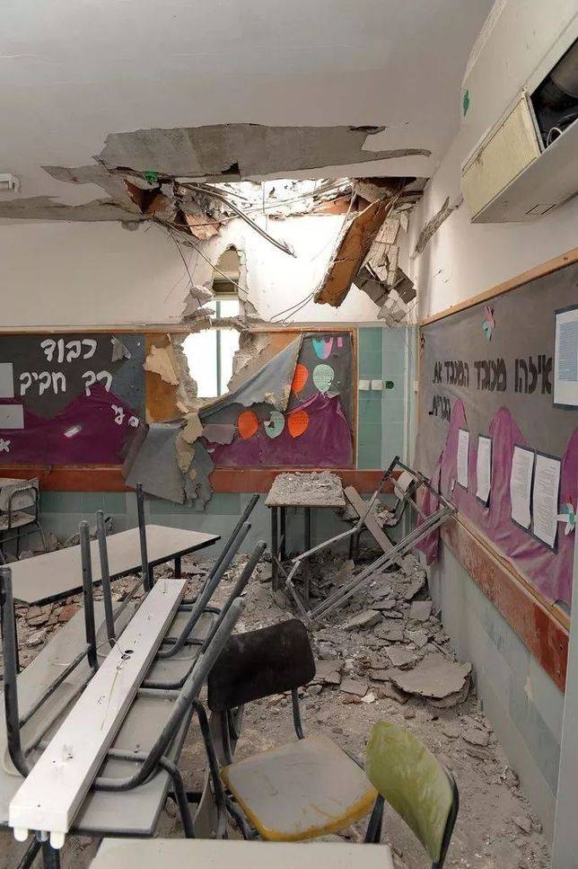 幼稚園遭到哈馬斯火箭彈襲擊