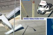 洛杉磯港口飛機撞卡車，已造成1死1重傷