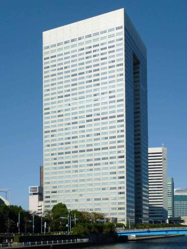 東芝總部所在的濱松町大廈（圖源wiki）
